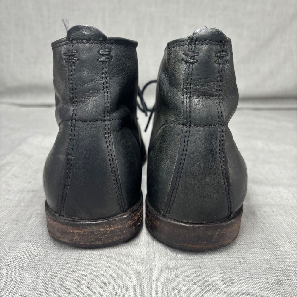 FRYE Phillip Chukka Boots‎ Black Leather Lace Up Business Shoes Men's Size 11 - Picture 8 of 13